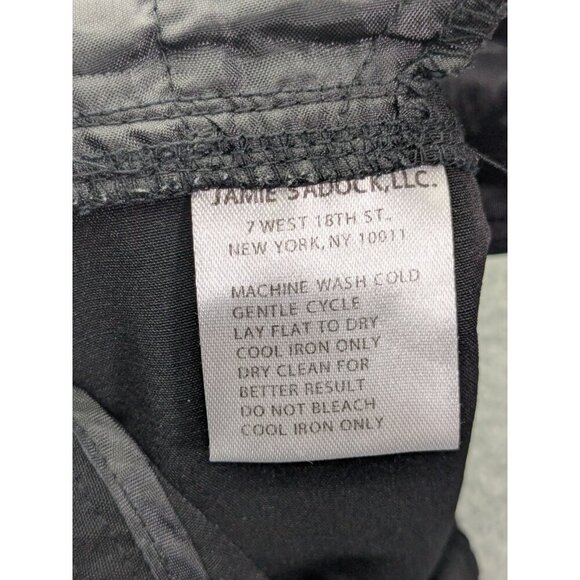 Jamie Sadock Shorts Womens 10 Black Golf Nylon Rayon Stretch Zip - Picture 4 of 16